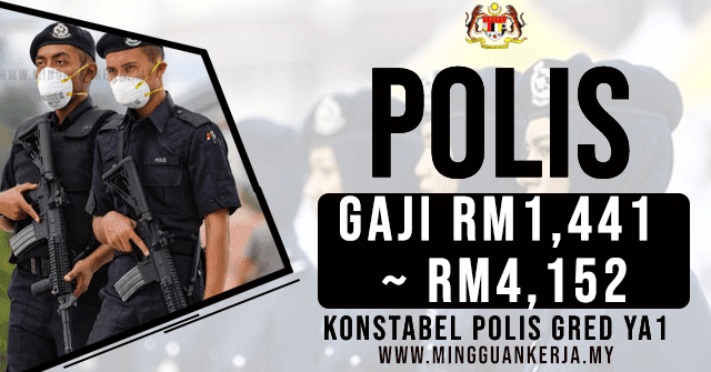 Jawatan Kosong Konstabel Polis Gred YA1 Seluruh Malaysia ~ Minima SPM ...