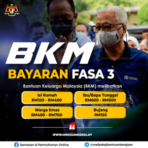 Bkm Fasa Tarikh Jumlah Bayaran Bulan September Mingguan Kerja