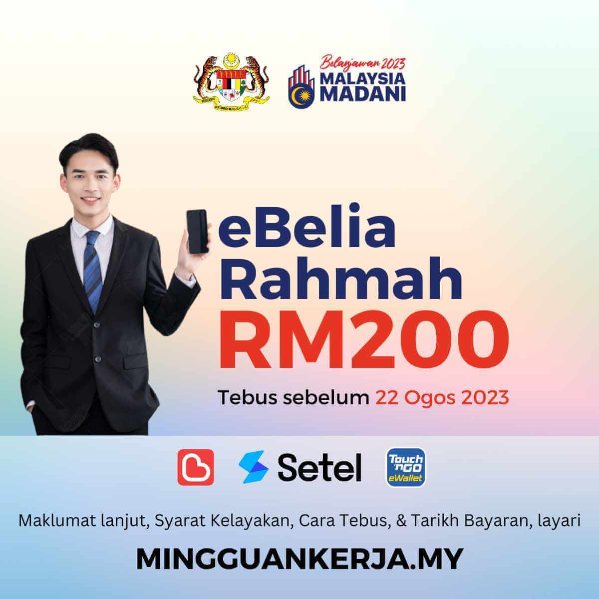 EBelia Rahmah: Cara Tebus EWallet RM200 - Mingguan Kerja - Informasi ...