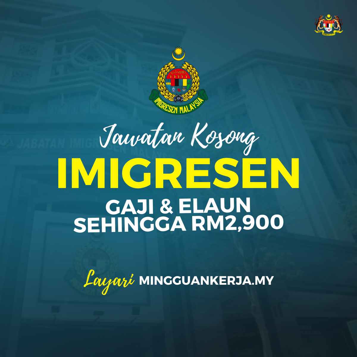 Permohonan Jawatan Kosong Jabatan Imigresen Malaysia 2023