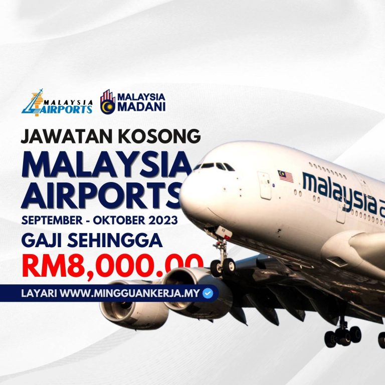 Jawatan Kosong Malaysia Airports : Pengambilan 2023 - 2024