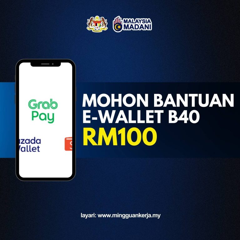 EWallet RM100 : Permohonan Kredit E-Tunai B40