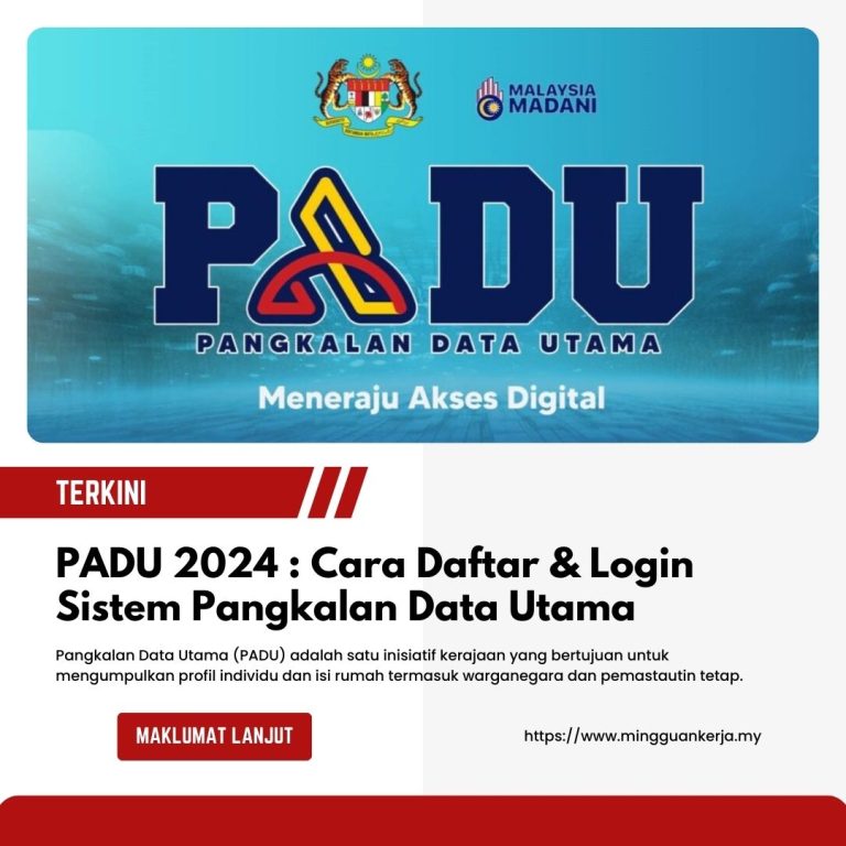 PADU 2024 : Cara Daftar Dan Login Sistem Pangkalan Data Utama ...